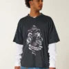 Tricou larg cu imprimeu Undertaker Tricou larg cu imprimeu Undertaker