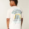 Tricou larg din bumbac cu imprimeu Hollywood Haunts Tricou larg din bumbac cu imprimeu Hollywood Haunts