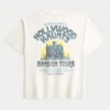 Tricou larg din bumbac cu imprimeu Hollywood Haunts Tricou larg din bumbac cu imprimeu Hollywood Haunts