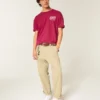 Tricou larg din bumbac cu imprimeu Shady Pine Motel Tricou larg din bumbac cu imprimeu Shady Pine Motel