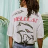 Tricou larg Dodge Hellcat cu imprimeu