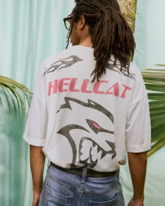 Tricou larg Dodge Hellcat cu imprimeu