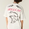 Tricou larg Dodge Hellcat cu imprimeu