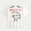 Tricou larg Dodge Hellcat cu imprimeu