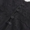 Tricou lung cu detalii din dantelă Tricou lung cu detalii din dantelă