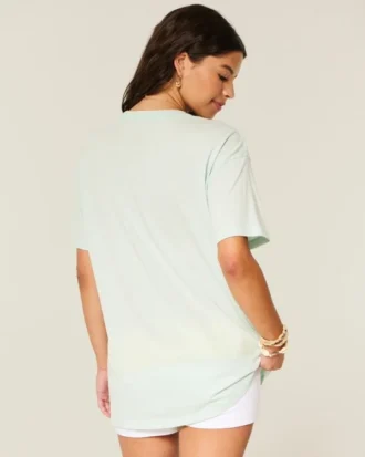 Tricou oversized cu imprimeu pește