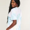 Tricou oversized Tie-Dye I Heart UV Graphic Tricou oversized Tie-Dye I Heart UV Graphic