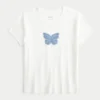 Tricou pentru bebeluși cu imprimeu fluture Tricou pentru bebeluși cu imprimeu fluture