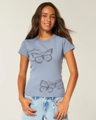 Tricou pentru bebeluși cu imprimeu fluture London