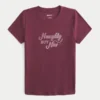 Tricou pentru bebeluși cu imprimeu Naughty But Nice Tricou pentru bebeluși cu imprimeu Naughty But Nice