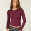 Tricou pentru bebeluși cu mâneci lungi, fără cusături Tricou pentru bebeluși cu mâneci lungi, fără cusături
