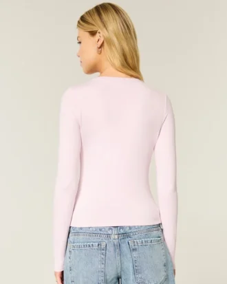 Tricou pentru bebeluși cu mâneci lungi, fără cusături