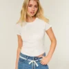 Tricou pentru bebeluși cu mâneci scurte și imprimeu cu căprioare
