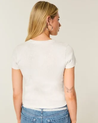 Tricou pentru bebeluși cu mâneci scurte și imprimeu cu căprioare
