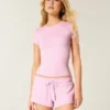 Tricou pentru bebeluși din țesătură moale, elastică, fără cusături Tricou pentru bebeluși din țesătură moale, elastică, fără cusături