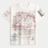 Tricou relaxat cu imprimeu mixt Tricou relaxat cu imprimeu mixt
