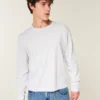 Tricou relaxat din bumbac cu mâneci lungi