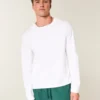 Tricou relaxat din bumbac cu mâneci lungi
