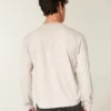 Tricou relaxat din bumbac cu mâneci lungi