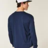 Tricou relaxat din bumbac cu mâneci lungi Tricou relaxat din bumbac cu mâneci lungi
