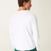 Tricou relaxat din bumbac cu mâneci lungi