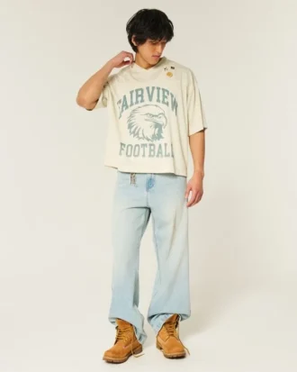 Tricou scurt cu imprimeu Fairview Football
