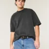Tricou scurt, gros, cu croi drept