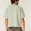 Tricou scurt, gros, cu croi drept Tricou scurt, gros, cu croi drept