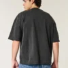 Tricou scurt, gros, cu croi drept