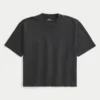 Tricou scurt, gros, cu croi drept