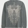 Tricou termic cu imprimeu trandafir și aripi de înger Tricou termic cu imprimeu trandafir și aripi de înger