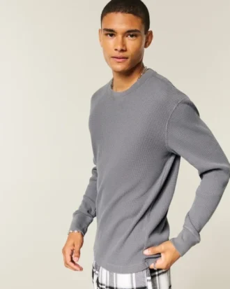 Tricou termic cu mâneci lungi și croi lejer