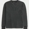 Tricou termic cu mâneci lungi și croi lejer Tricou termic cu mâneci lungi și croi lejer