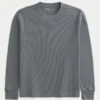 Tricou termic cu mâneci lungi și croi lejer Tricou termic cu mâneci lungi și croi lejer